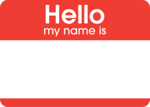 My name is blank card